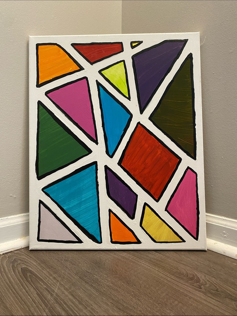 Broken Glass Abstract Painting